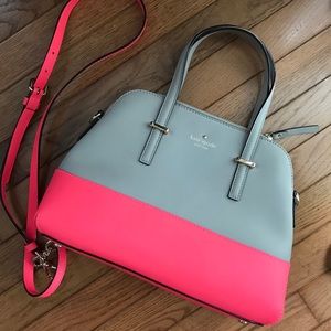 Kate Spade Coral and Gray bag